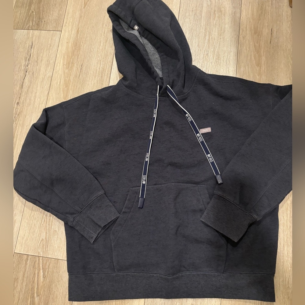 Figs Off-Shift Hoodie - Quiet Navy